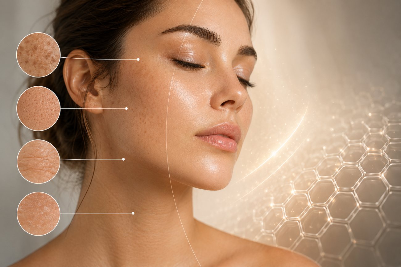 Analisi della pelle spenta: texture, macchie e luminosità — percorso Skin Quality a Genova